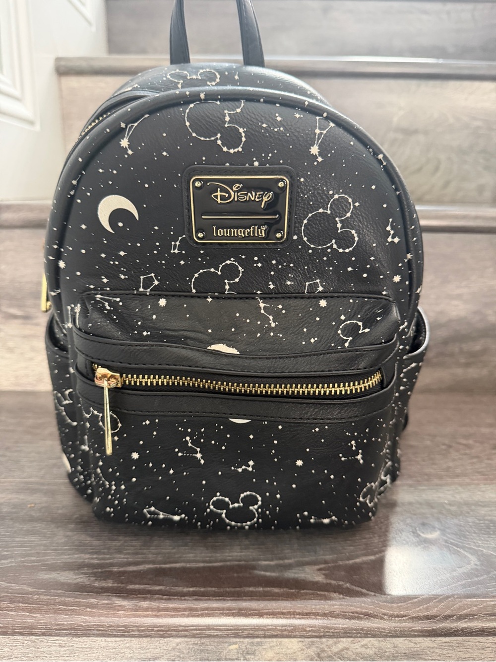 Loungefly Black and White Disney Mickey Constellation Mini Backpack